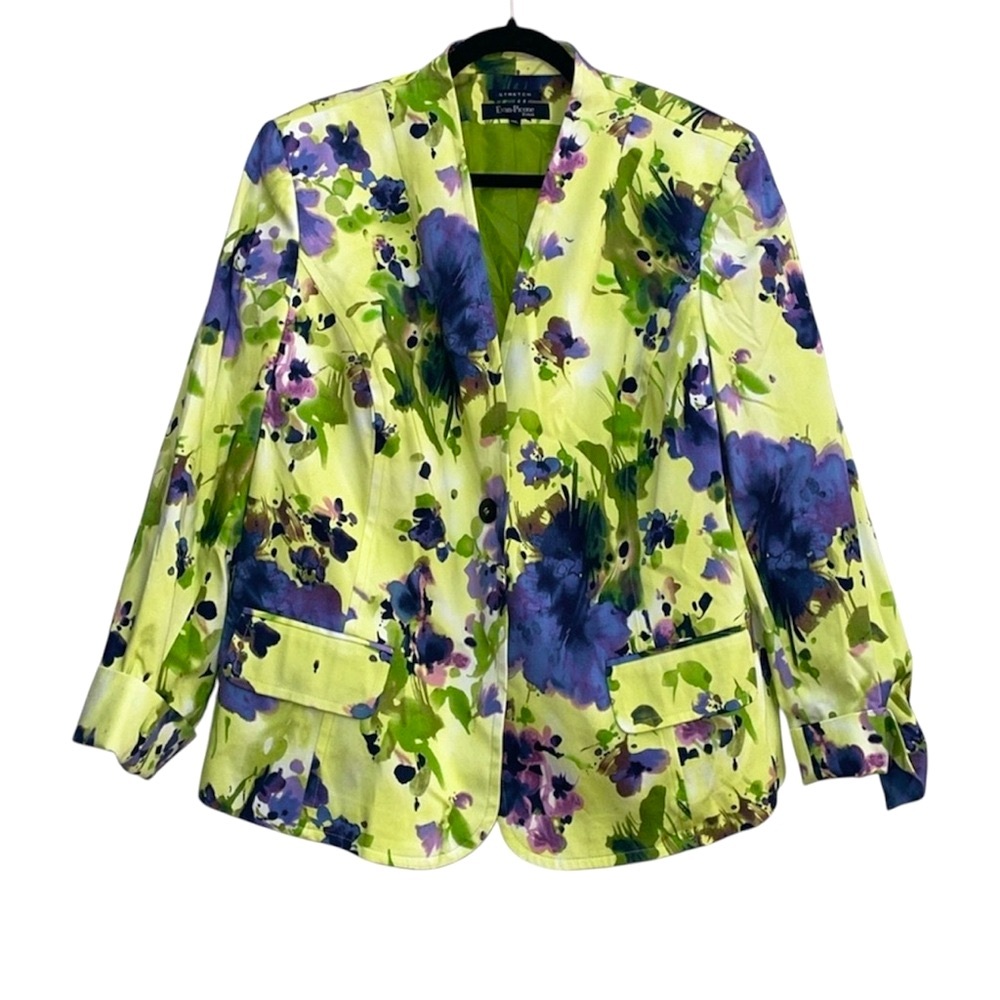 Evan Picone Floral Women's Blazer Jacket
